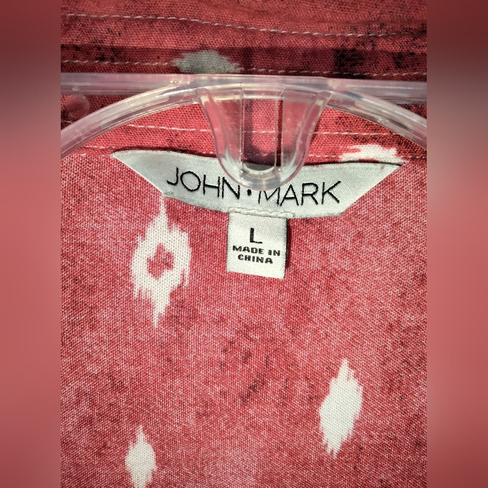 John Mark (Size L) Multicolored Patterned Rusch S… - image 2